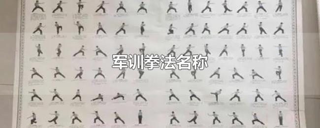 军训拳法名称 军训拳法名称