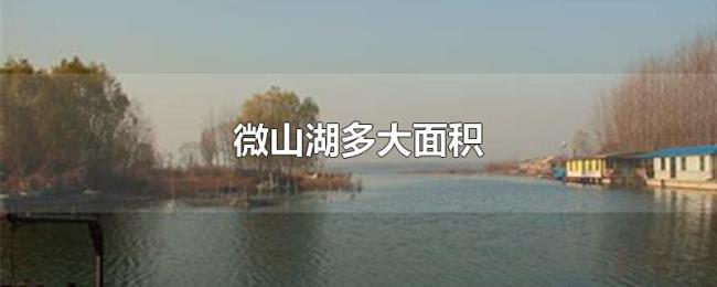 微山湖多大面积