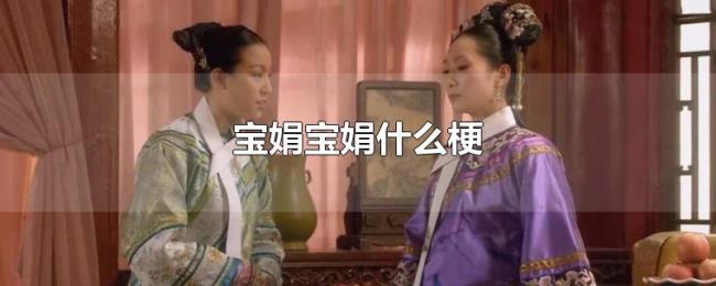 宝娟宝娟什么梗