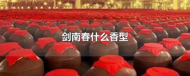 剑南春什么香型 剑南春什么香型