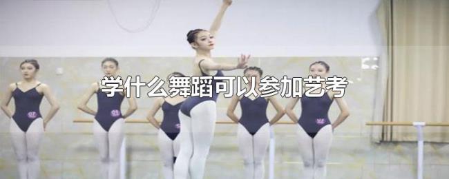 学什么舞蹈可以参加艺考