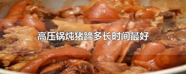 高压锅炖猪蹄多长时间最好 高压锅炖猪蹄多长时间最好