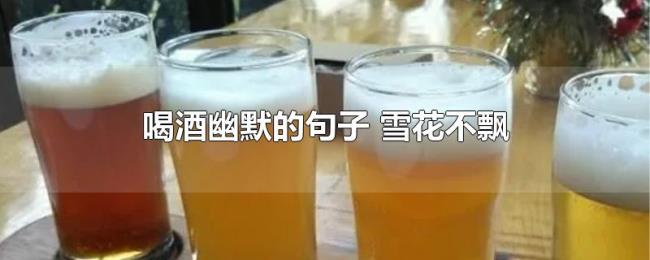 喝酒幽默的句子（雪花不飘）