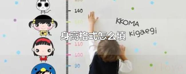 身高格式怎么填 身高格式怎么填