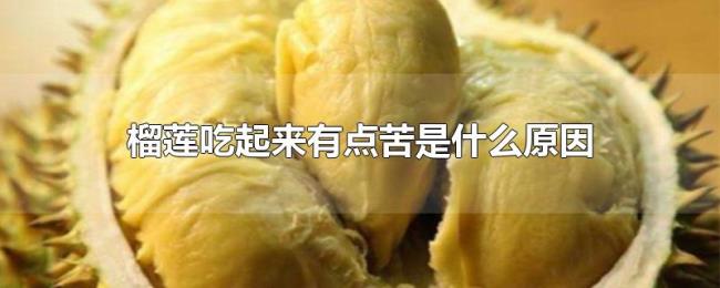 榴莲吃起来有点苦是什么原因 榴莲吃起来有点苦是什么原因