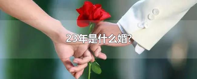 23年是什么婚? 23年是什么婚?