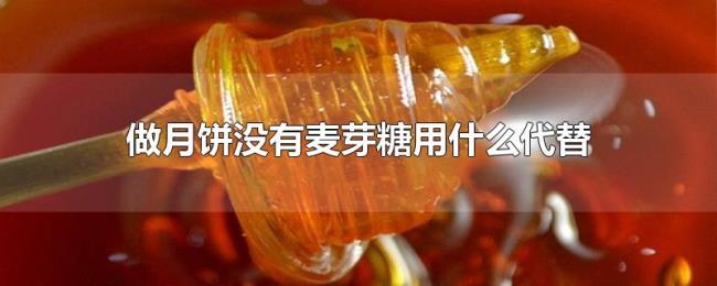 做月饼没有麦芽糖用什么代替 做月饼没有麦芽糖用什么代替