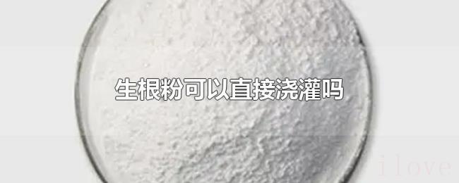 生根粉可以直接浇灌吗 生根粉可以直接浇灌吗
