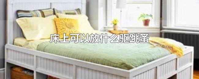 床上可以放什么驱跳蚤
