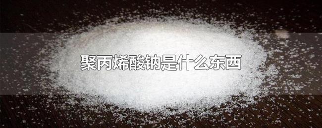 聚丙烯酸钠是什么东西