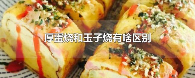 厚蛋烧和玉子烧有啥区别 厚蛋烧和玉子烧有啥区别