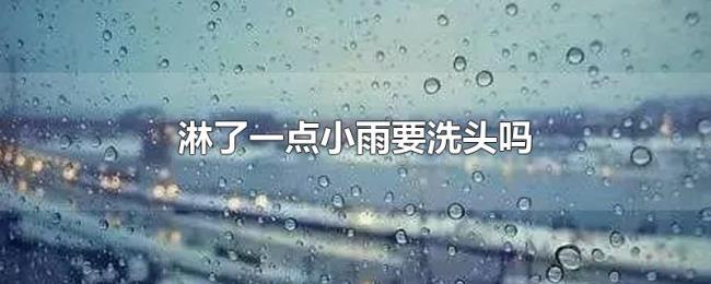 淋了一点小雨要洗头吗 淋了一点小雨要洗头吗