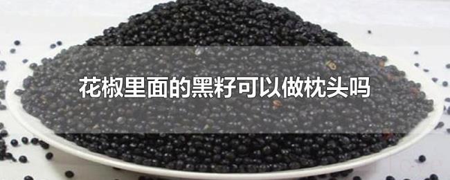 花椒里面的黑籽可以做枕头吗