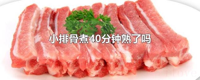 小排骨煮40分钟熟了吗 小排骨煮40分钟熟了吗