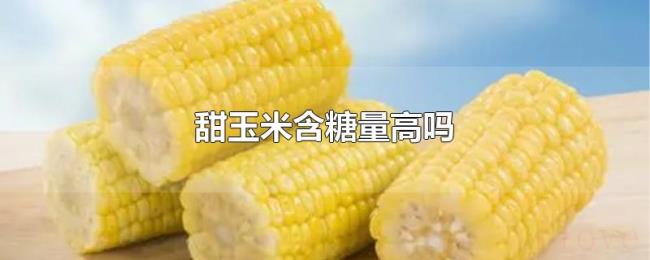 甜玉米含糖量高吗
