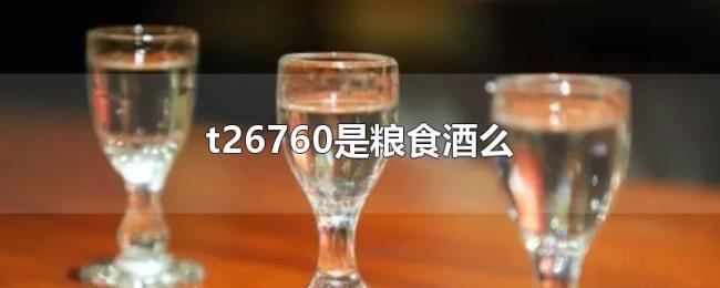 t26760是粮食酒么