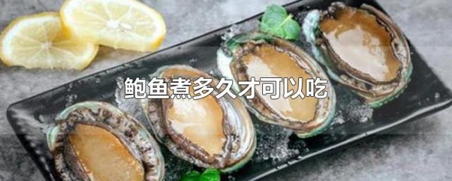 鲍鱼煮多久才可以吃