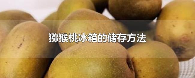 猕猴桃冰箱的储存方法