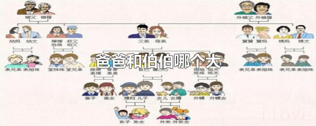 爸爸和伯伯哪个大 爸爸和伯伯哪个大