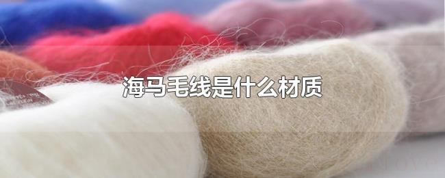 海马毛线是什么材质 海马毛线是什么材质