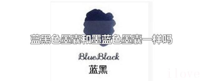 蓝黑色墨囊和墨蓝色墨囊一样吗 蓝黑色墨囊和墨蓝色墨囊一样吗