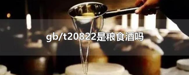 gb/t20822是粮食酒吗