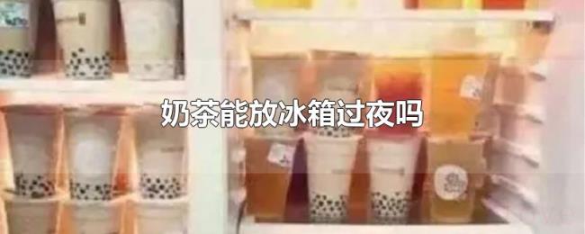 奶茶能放冰箱过夜吗
