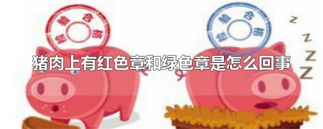 猪肉上有红色章和绿色章是怎么回事 猪肉上有红色章和绿色章是怎么回事