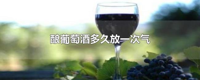 酿葡萄酒多久放一次气 酿葡萄酒多久放一次气