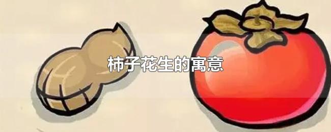 柿子花生的寓意