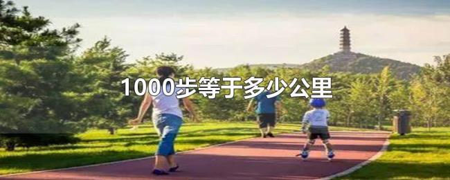 1000步等于多少公里 1000步等于多少公里