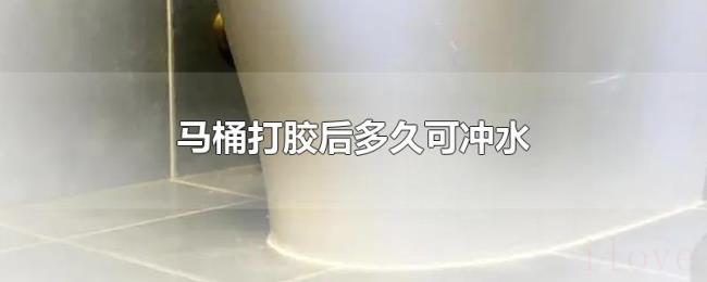 马桶打胶后多久可冲水 马桶打胶后多久可冲水