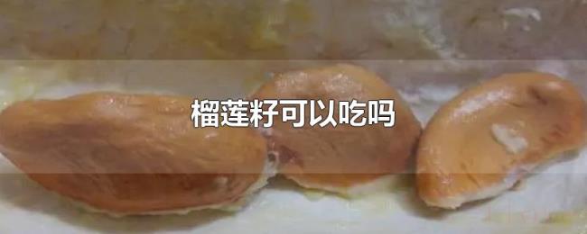 榴莲籽可以吃吗 榴莲籽可以吃吗