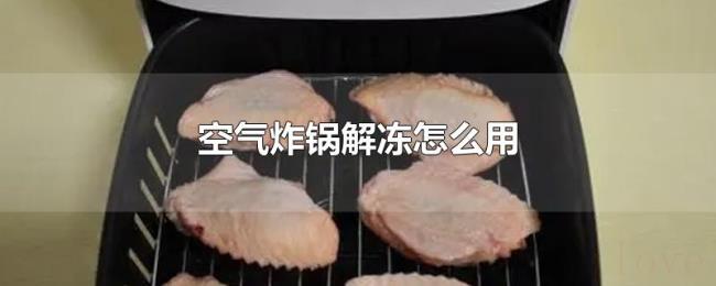 空气炸锅解冻怎么用 空气炸锅解冻怎么用