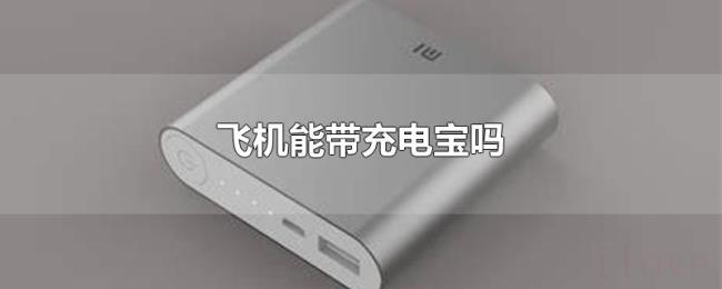 飞机能带充电宝吗