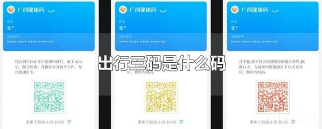 出行三码是什么码 出行三码是什么码