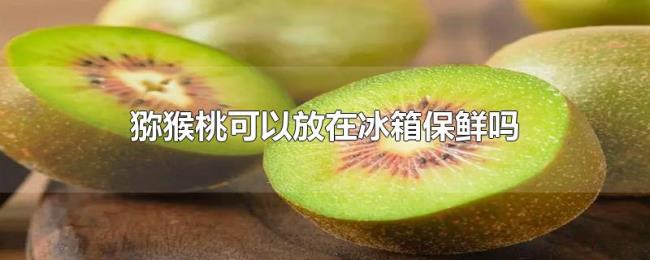 猕猴桃可以放在冰箱保鲜吗