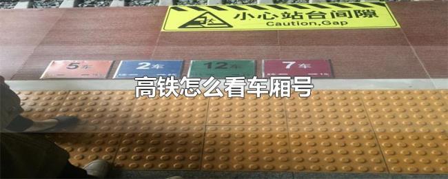 高铁怎么看车厢号