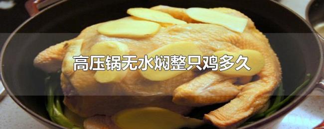 高压锅无水焖整只鸡多久 高压锅无水焖整只鸡多久