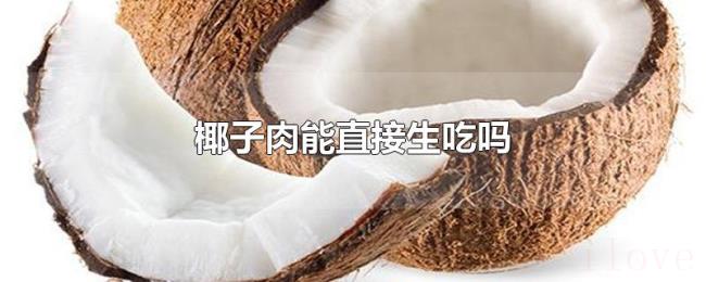 椰子肉能直接生吃吗