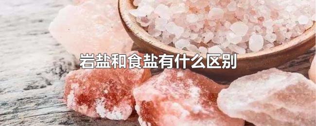 岩盐和食盐有什么区别 岩盐和食盐有什么区别