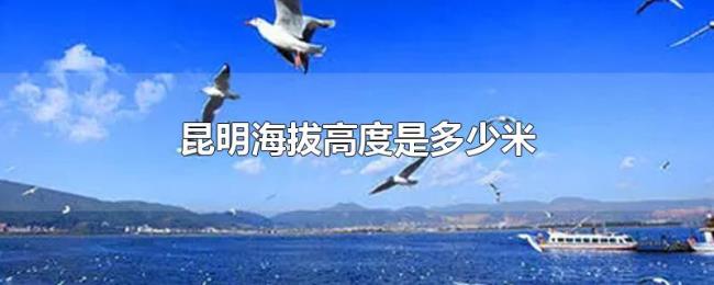 昆明海拔高度是多少米 昆明海拔高度是多少米