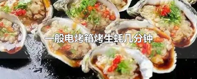 一般电烤箱烤生蚝几分钟
