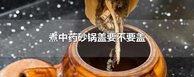 煮中药砂锅盖要不要盖