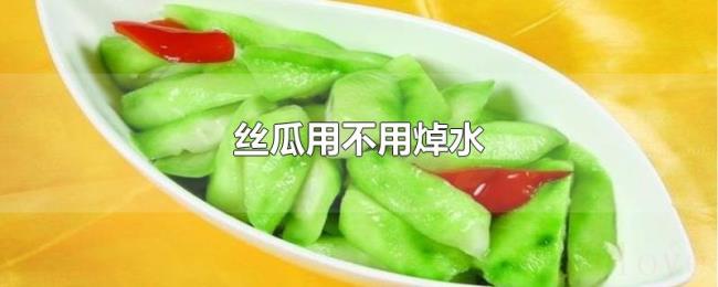 丝瓜用不用焯水 丝瓜用不用焯水