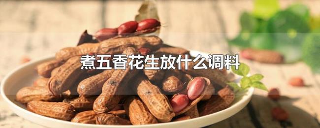 煮五香花生放什么调料 煮五香花生放什么调料