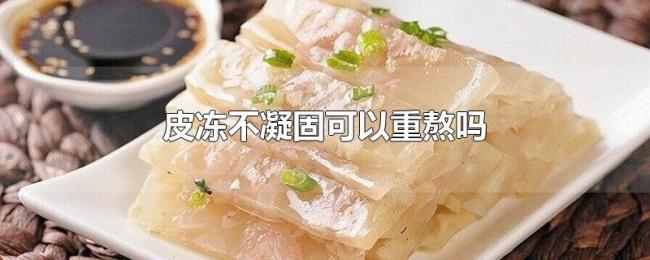 皮冻不凝固可以重熬吗 皮冻不凝固可以重熬吗