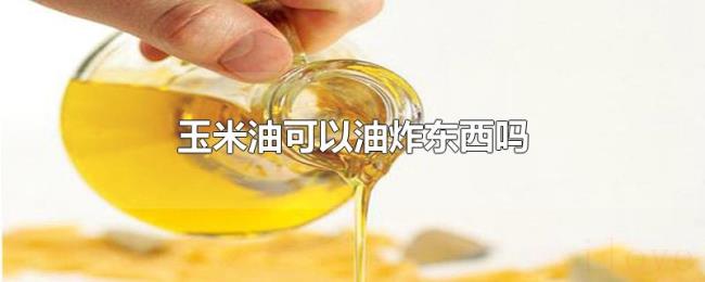 玉米油可以油炸东西吗 玉米油可以油炸东西吗