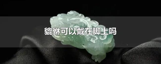 貔貅可以戴在脚上吗 貔貅可以戴在脚上吗