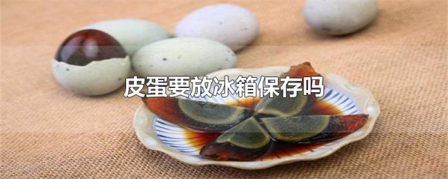 皮蛋要放冰箱保存吗 皮蛋要放冰箱保存吗